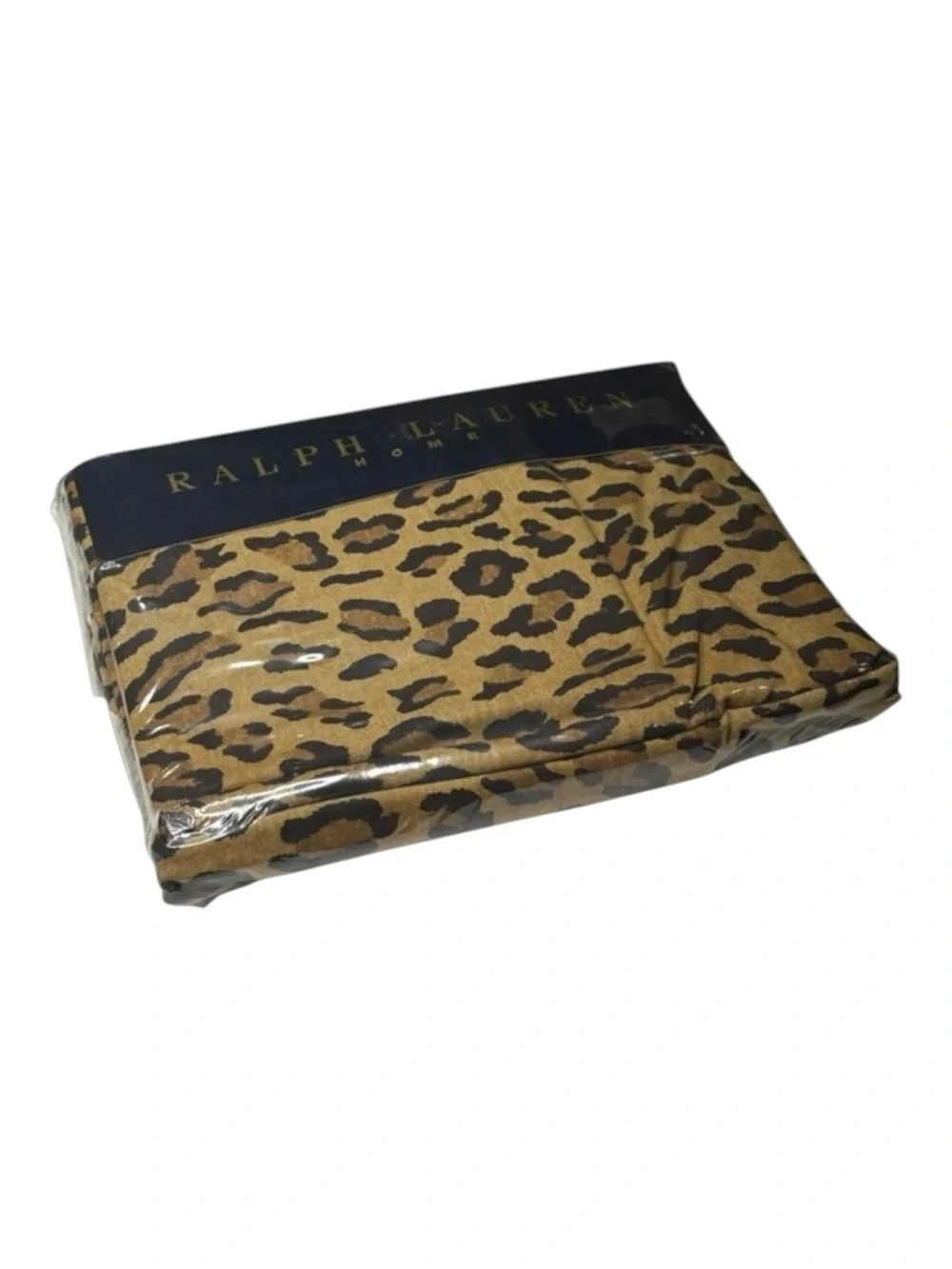 new Ralph Lauren 𖤗 New Bohemian Aragon Flat Sheet 𖤗 Leopard 𖤗 Full Sealed 200TC